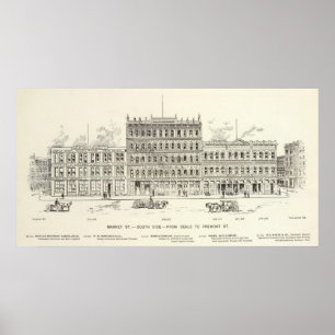Marktsüdseite Beale und Fremont Poster
