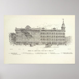 Marktsüdseite Hauptleitung und Beale Poster