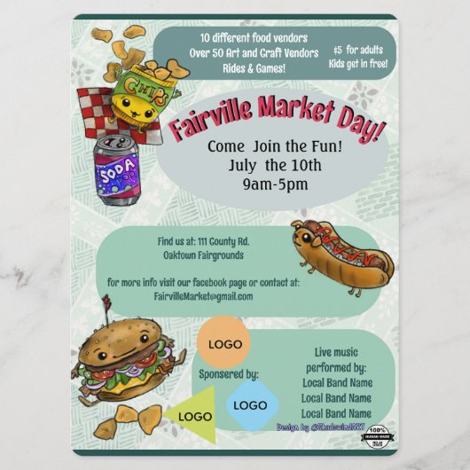 Markttag-Event-Flyer (Ohne KI) Save The Date (Vorderseite)