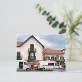 Markttag, Hélette, Frankreich Postkarte (Stehend Vorderseite)