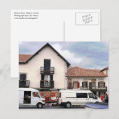 Markttag, Hélette, Frankreich Postkarte (Vorne/Hinten)