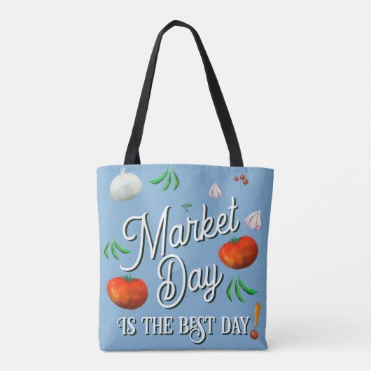 Markttag ist der beste Tag! Tasche (Rückseite)