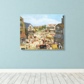 Markttag Leinwanddruck (Insitu (Holzboden))