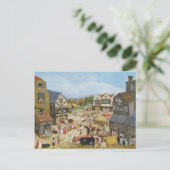 Markttag Postkarte (Stehend Vorderseite)