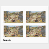 Markttag Rechteckiger Aufkleber (Blatt)