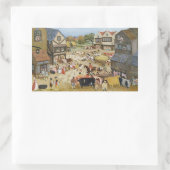 Markttag Rechteckiger Aufkleber (Tasche)