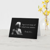 MarkTwain Birthday Card Karte (Gelbe Blume)
