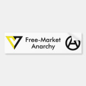Marktwirtschaftlicher Anarchie-Autoaufkleber Autoaufkleber (Vorne)