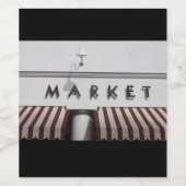 Marktzeichen mit Markierungsleuchte Weinetikett (Einzelnes Label)