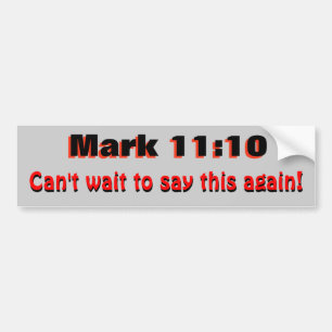 Markus 10:11 Sag es nochmal Autoaufkleber