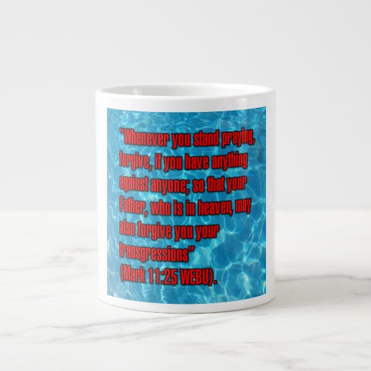 Markus 11:25 WEBU Mug Jumbo-Tasse (Vorderseite)