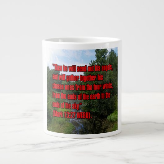 Markus 13:27 WEBU Mug Jumbo-Tasse (Vorderseite)