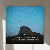 Markus 6:31 KJV Wandkunst – Schriftplakat Poster
