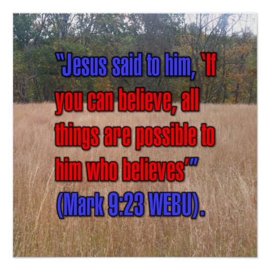 Markus 9:23 WEBU Poster (Vorderseite)