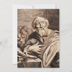 Markus der Evangelist und Märtyrer Feiertagskarte