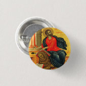 Markus der evangelistischen orthodoxen Ikone Button (Vorne & Hinten)