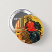 Markus der evangelistischen orthodoxen Ikone Button (Vorne & Hinten)