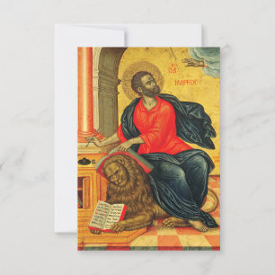 Markus der evangelistischen orthodoxen Ikone Dankeskarte