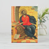 Markus der evangelistischen orthodoxen Ikone Save The Date (Stehend Vorderseite)