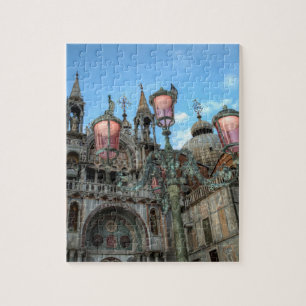 Markusdom und Lampe, Venedig, Italien Puzzle