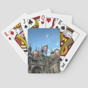 Markusdom und Lampe, Venedig, Italien Spielkarten