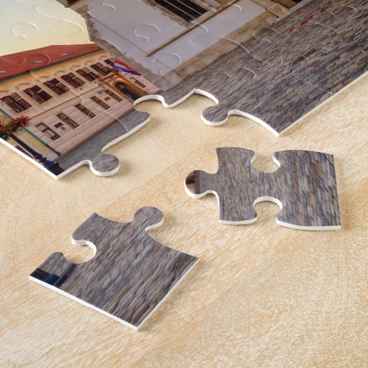 Markuskirche und Platz bei Sonnenuntergang in Zagr Puzzle (Seite)