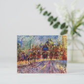 Markusplatz in Venedig Von Pierre-Auguste Postkarte (Stehend Vorderseite)