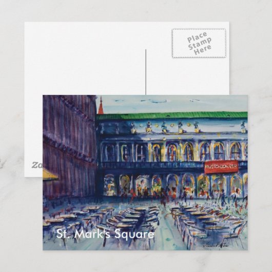 Markusplatz Postkarte (Vorne/Hinten)