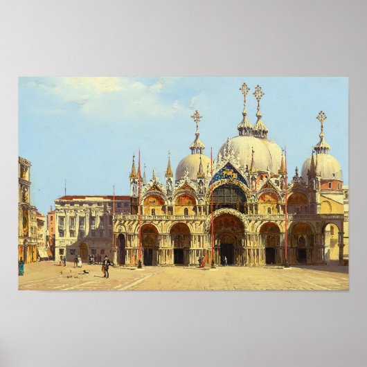 Markusplatz, Venedig Antonietta Brandeis Poster (Vorne)