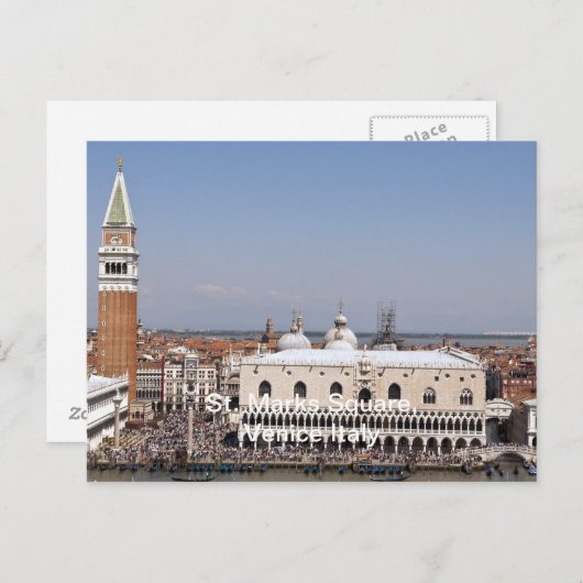 Markusplatz, Venedig Italien Postkarte (Vorne/Hinten)