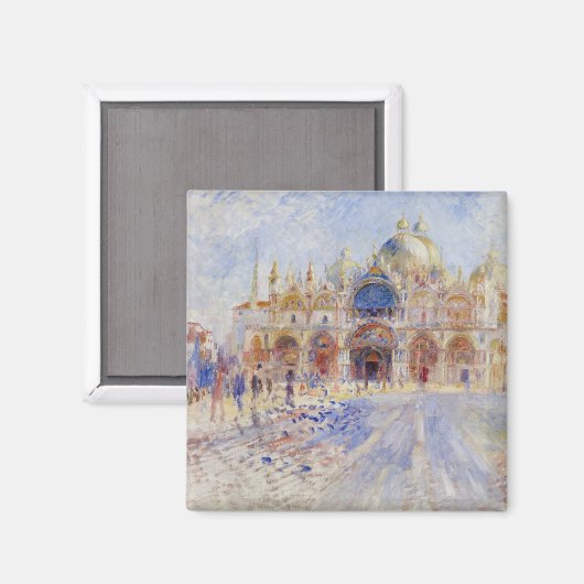 Markusplatz, Venedig (Markusplatz) Magnet (Vorderseite/Rückseite)