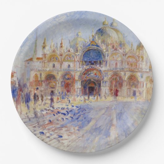 Markusplatz, Venedig (Markusplatz) Pappteller (Vorderseite)