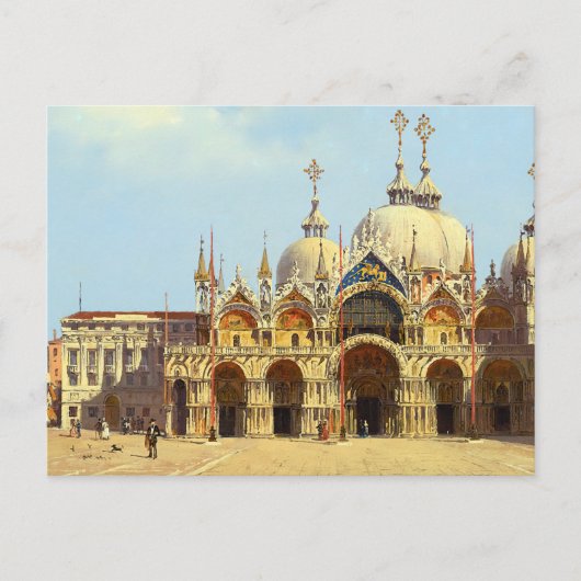 Markusplatz, Venedig Postkarte (Vorderseite)