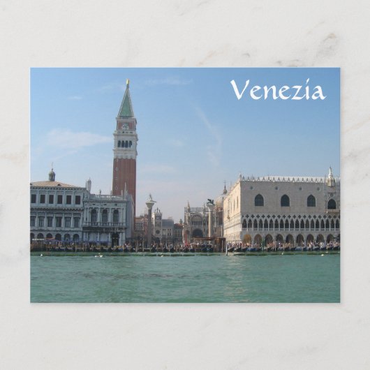 Markusplatz vom Canale Grande Postkarte (Vorderseite)