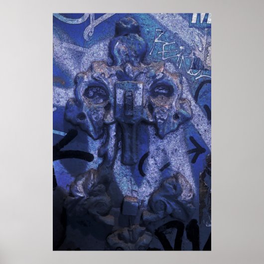 MarkyArt Original Blue und Blue Wieder Poster (Vorne)