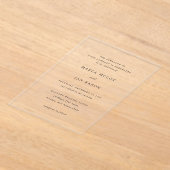 Marla Classic Wedding Acryleinladungen (Ablage )