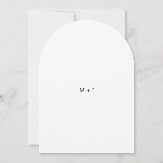 Marla Classic Wedding Einladung (Rückseite)