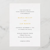 Marla Classic Wedding Folieneinladung (Vorderseite)