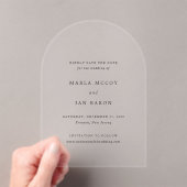 Marla Classic Wedding Save the Date Acryleinladungen (Insitu (Handheld))