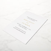 Marla Classic Wedding Save the Date Folieneinladung (Gedreht)