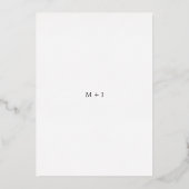 Marla Classic Wedding Save the Date Folieneinladung (Rückseite)