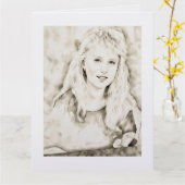 Marla Kay Mangan as Computer Ink Wash Karte (Gelbe Blume)