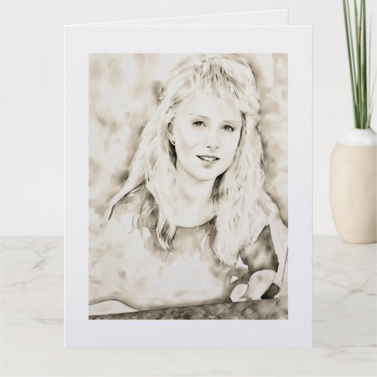 Marla Kay Mangan as Computer Ink Wash Karte (Vorderseite)