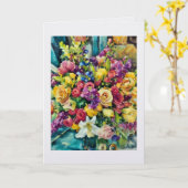 Marlas Blumen .... Karte (Gelbe Blume)