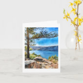 Marla's Devil's Lake Computer Watercolor Painting  Karte (Gelbe Blume)