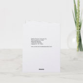 Marla's Flowers .... card   Karte (Rückseite)