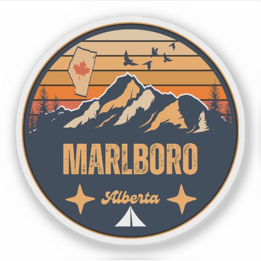 Marlboro, Alberta Aufkleber (Vorderseite)