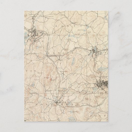 Marlboro, Massachusetts Postkarte (Vorderseite)