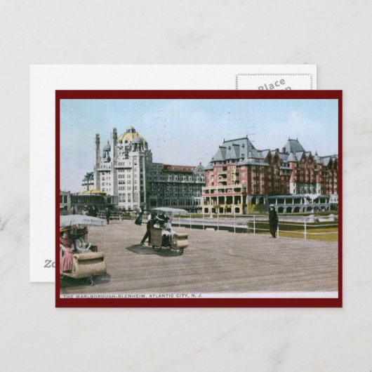 Marlborough Blenheim, Atlantic City, New Jersey Postkarte (Vorne/Hinten)