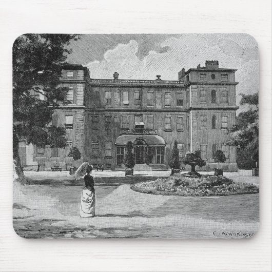 Marlborough Haus, vom Garten, 1863 Mousepad (Vorne)